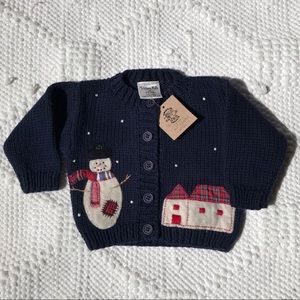 Victoria Kids Snowman Winter Child Baby Holiday Christmas Sweater